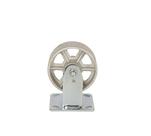 Колесо большегрузное неповоротное FCS 54 125 мм чугунное (F)
