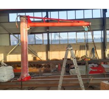 Кран консольный поворотный ручной TOR PSJ45050 500 кг, высота 4 м, стрела 5 м