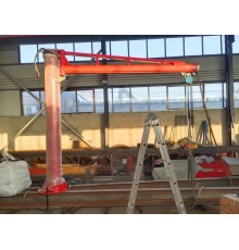 Кран консольный поворотный ручной TOR PSJ45050 500 кг, высота 4 м, стрела 5 м