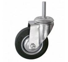 Колесо поворотное SCt 97 85 мм резина с болтом (F)