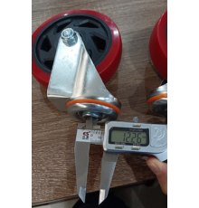 Колесо поворотное усиленное полиуретан SCMh 55 125 мм под болт