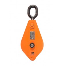 Блок монтажный однорольный с  ушком TOR 32 т с откидной щекой
