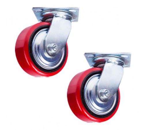 Колесо поворотное PU/металл (C550S/PU1340CB3ra/TG) 125 мм