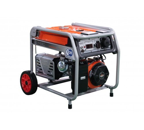 Генератор бензиновый 7,0 кВт 220В с АВР, электростартером и колесами TOR KM9500HA